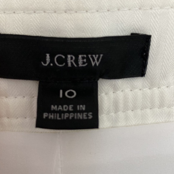 NWT J. Crew linen wideleg high rise crop sailor pant white size 10 - Picture 6 of 12